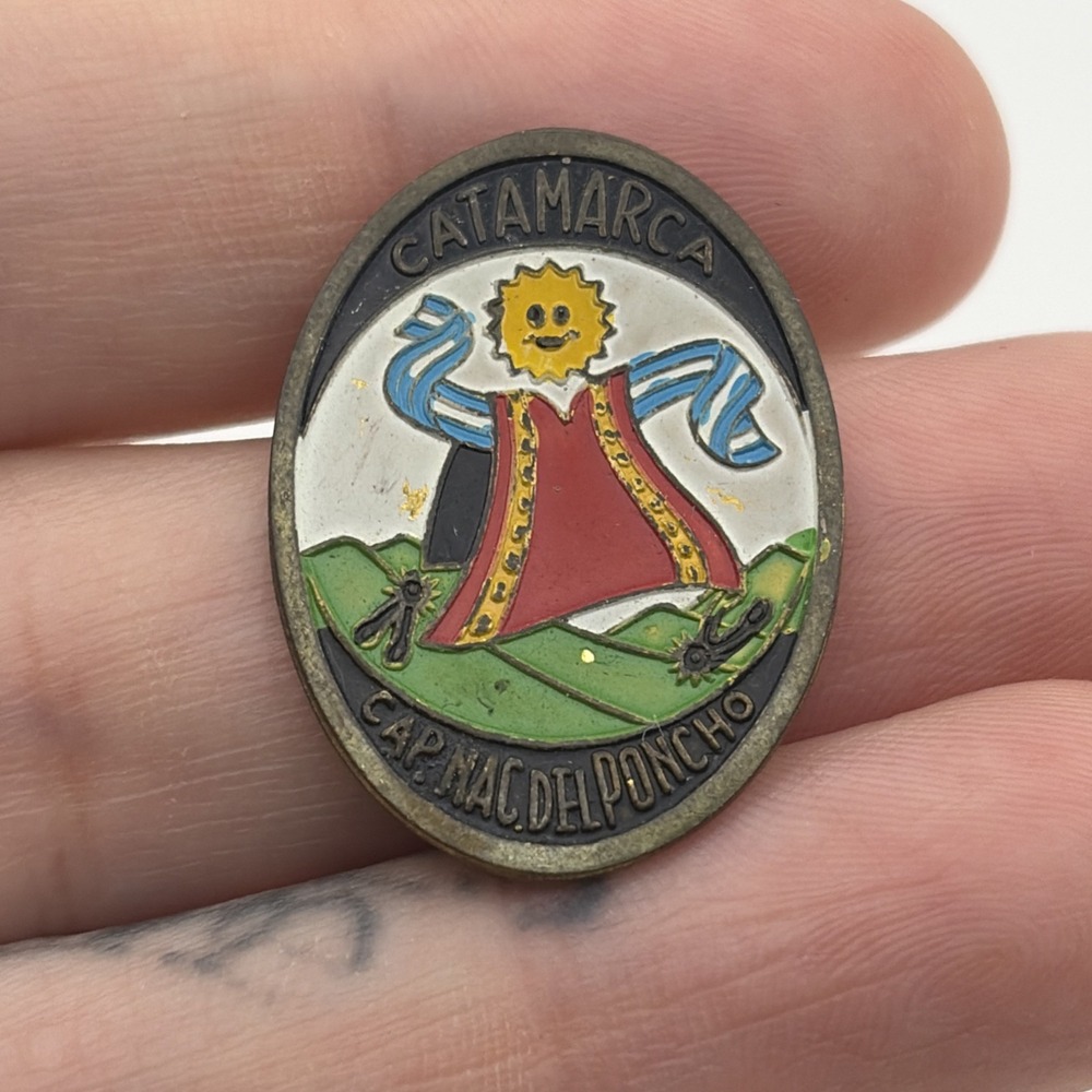 Catamarca Argentina National Capital Of The Poncho Festival Lapel Hat Pin